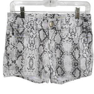 Seven 7 Stretchy Python Print Shorts sz 4